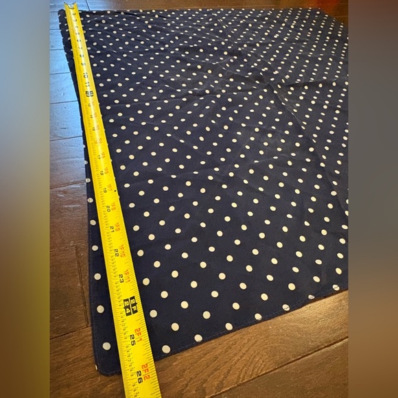 Vintage Polo Ralph Lauren Polka Dot Silk Scarf Square Navy Neck Tie USA 90s Y2k - Picture 7 of 10